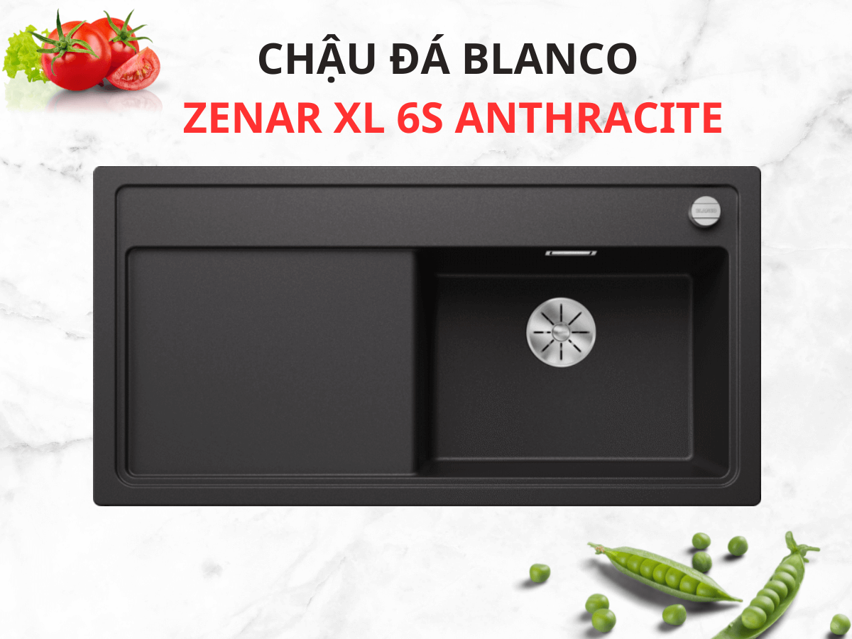 Chậu đá Blanco Zenar XL 6S Anthracite