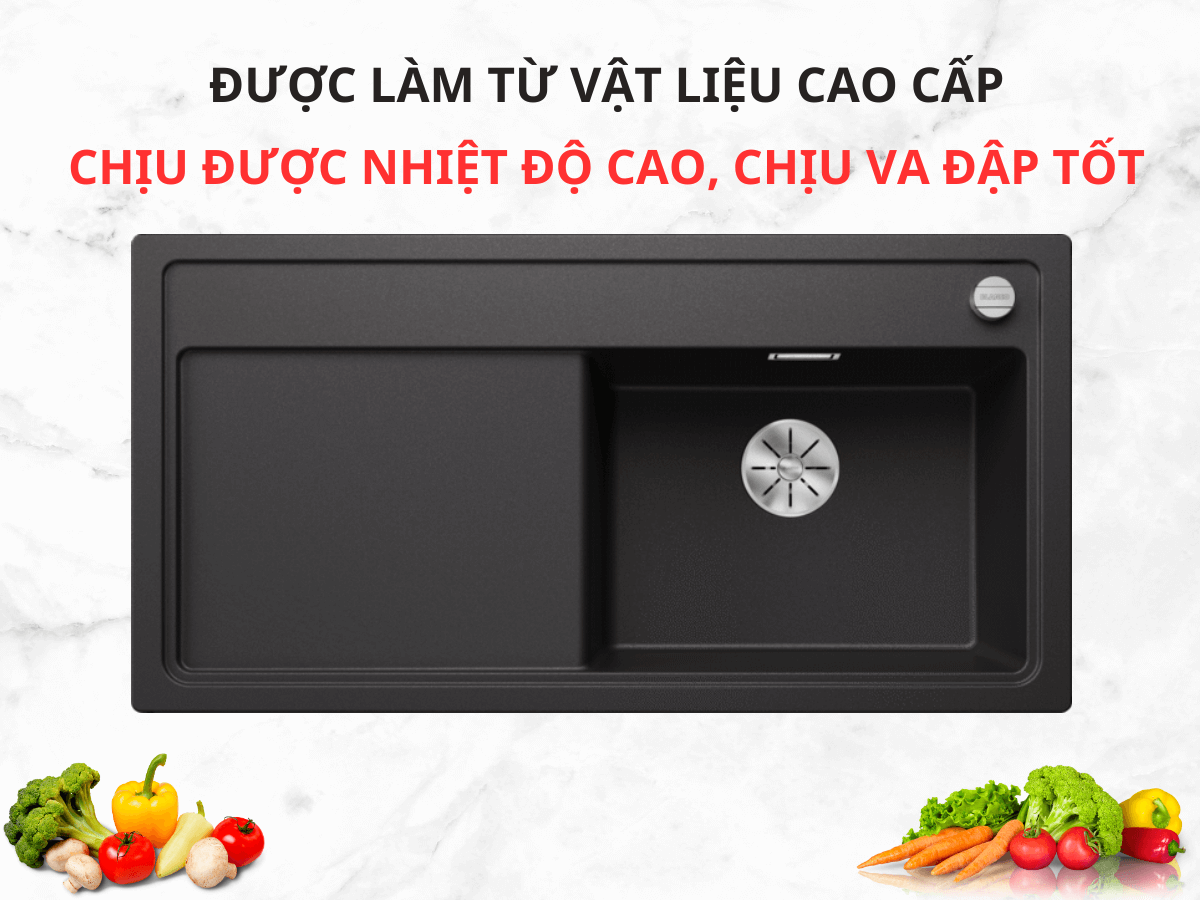 Chậu đá Blanco Zenar XL 6S Anthracite