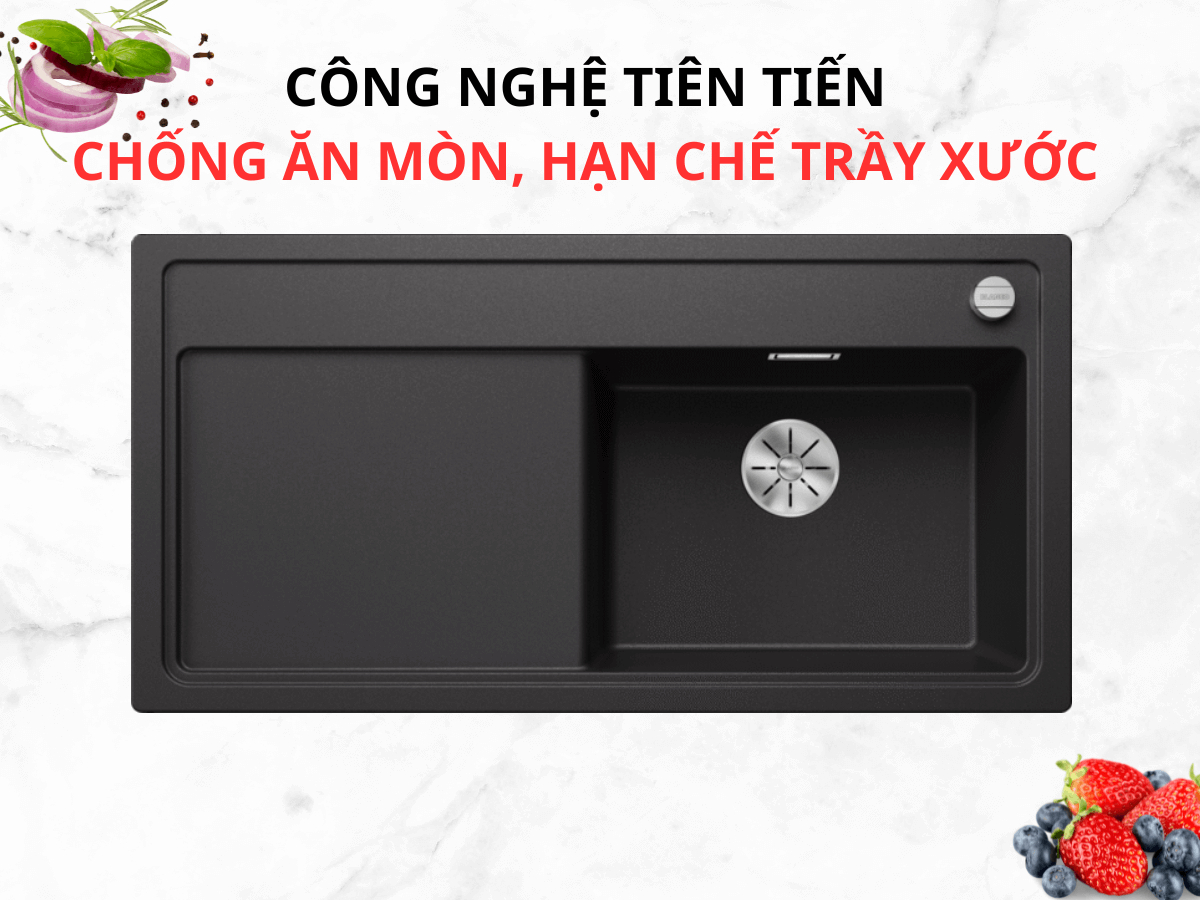 Chậu đá Blanco Zenar XL 6S Anthracite