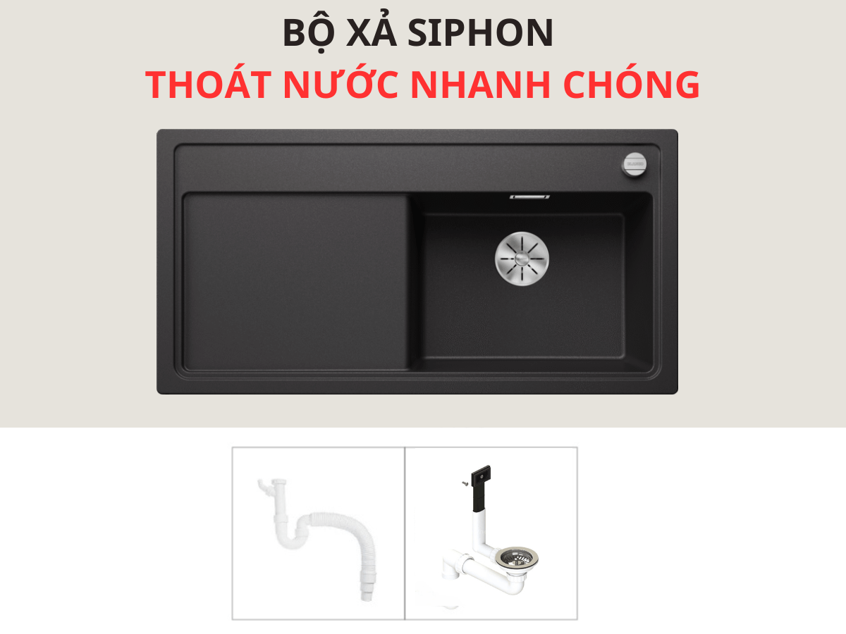 Chậu đá Blanco Zenar XL 6S Anthracite