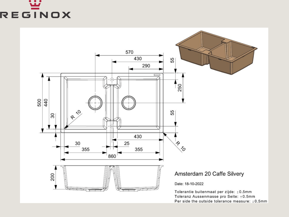 Chậu đá Reginox Amsterdam 20 R31025