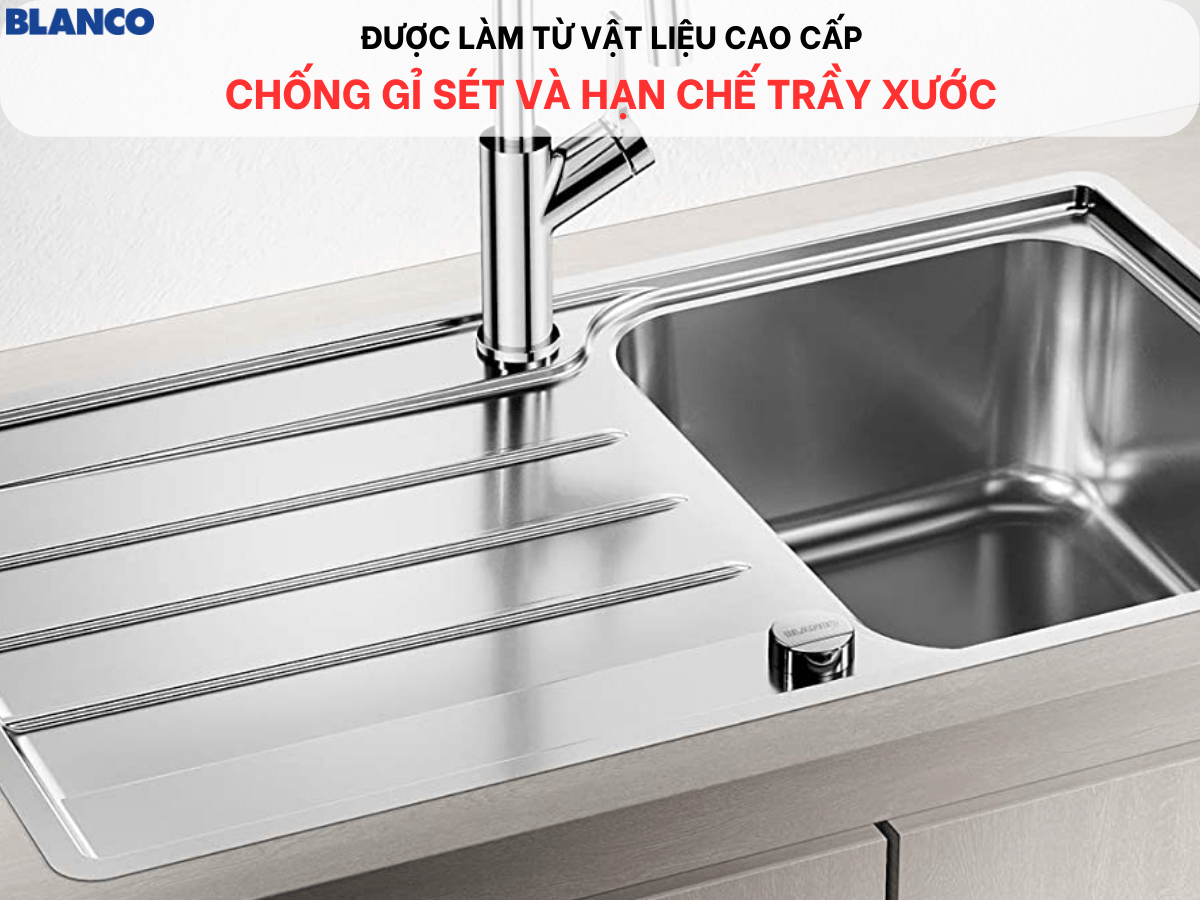 Chậu inox Blanco Lemis 45 S-IF