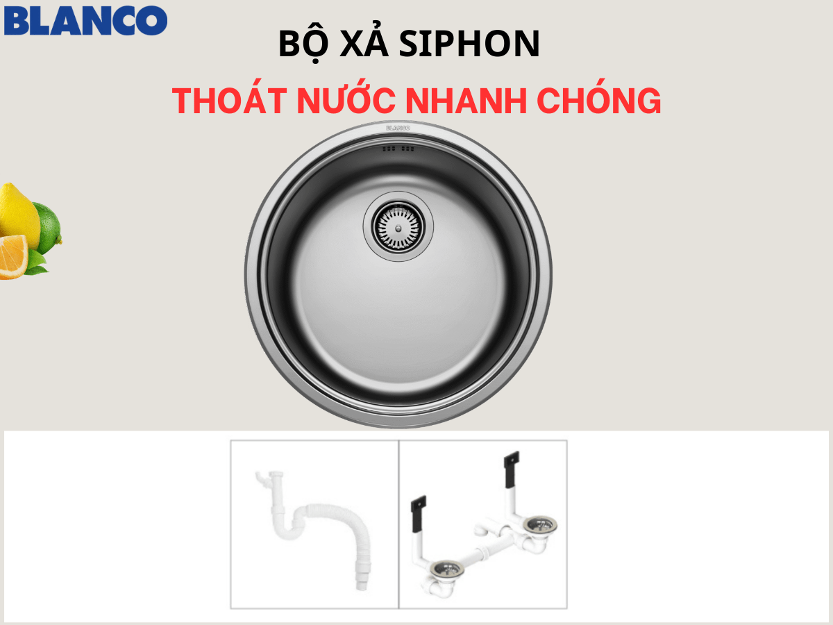 Chậu inox Blanco Rondosol-IF