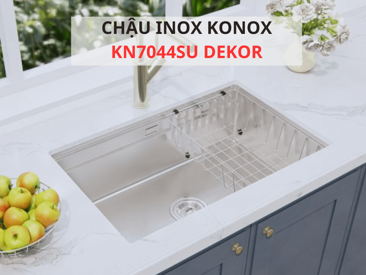 Chậu inox Konox KN7044SU Dekor