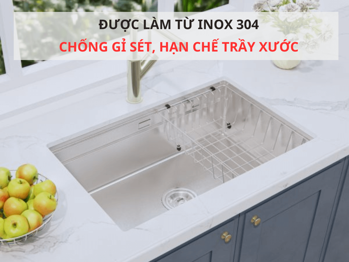 Chậu inox Konox KN7044SU Dekor