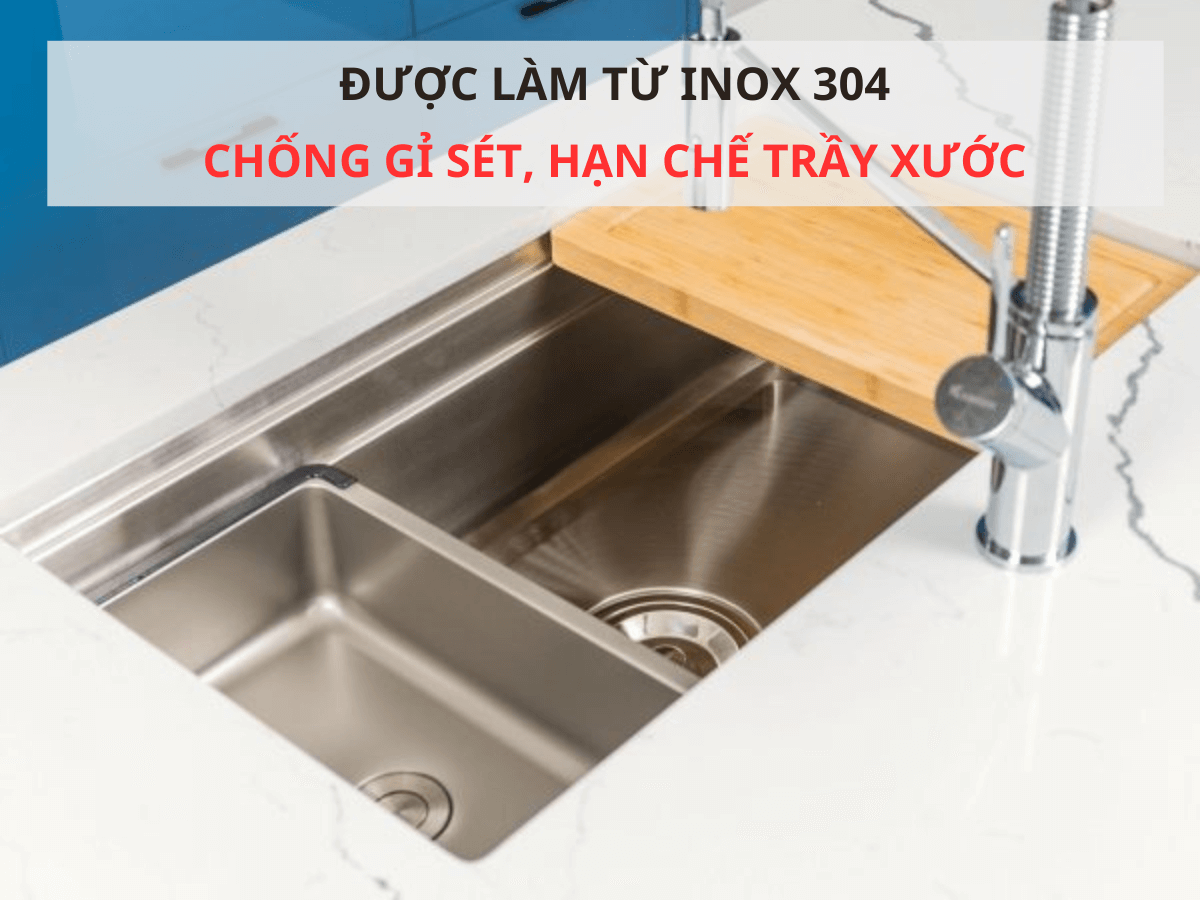 Chậu inox Konox KN7644SU