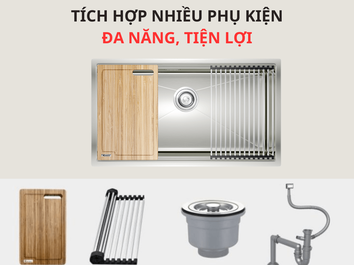 Chậu inox Konox KN8046SU