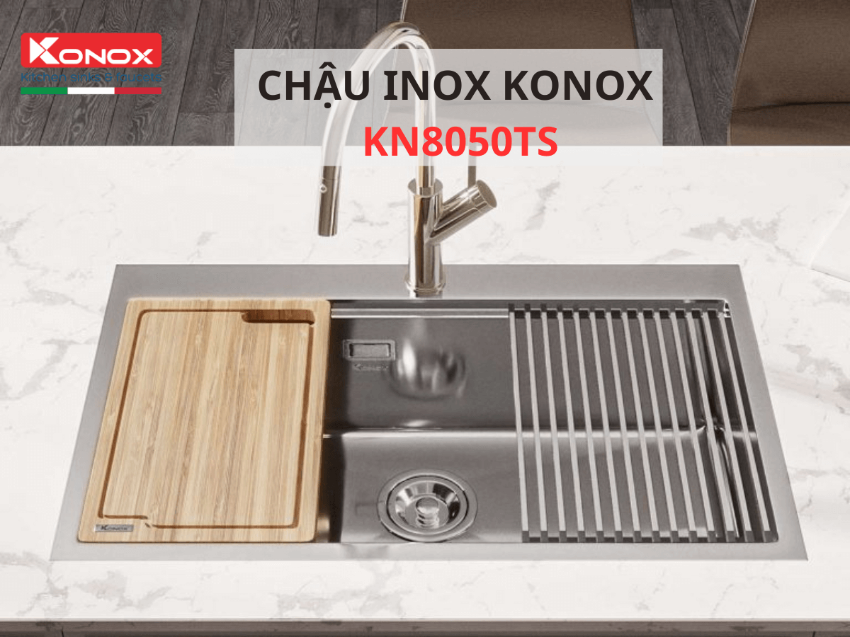 Chậu inox Konox KN8050TS