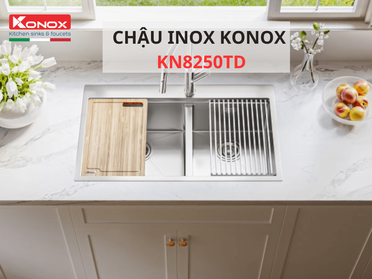 Chậu inox Konox KN8250TD