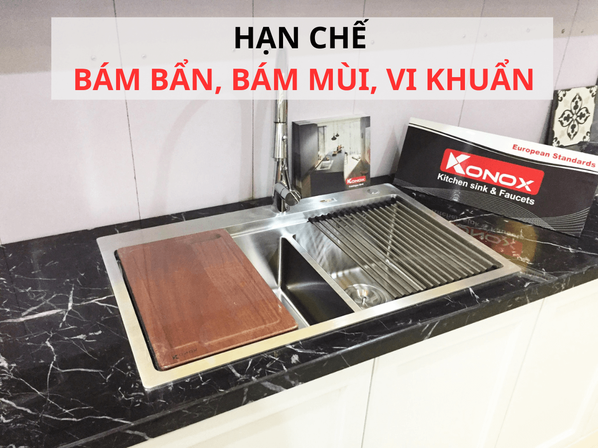 Chậu inox Konox KN8850TD