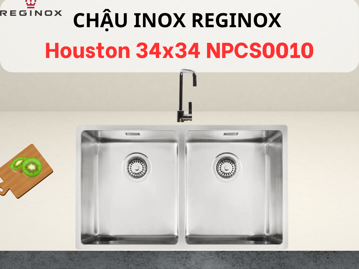 Chậu inox Reginox Houston 34x34 NPCS0010