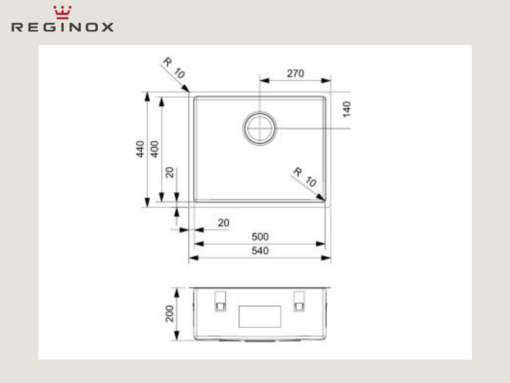 Chậu inox Reginox Miami R30745