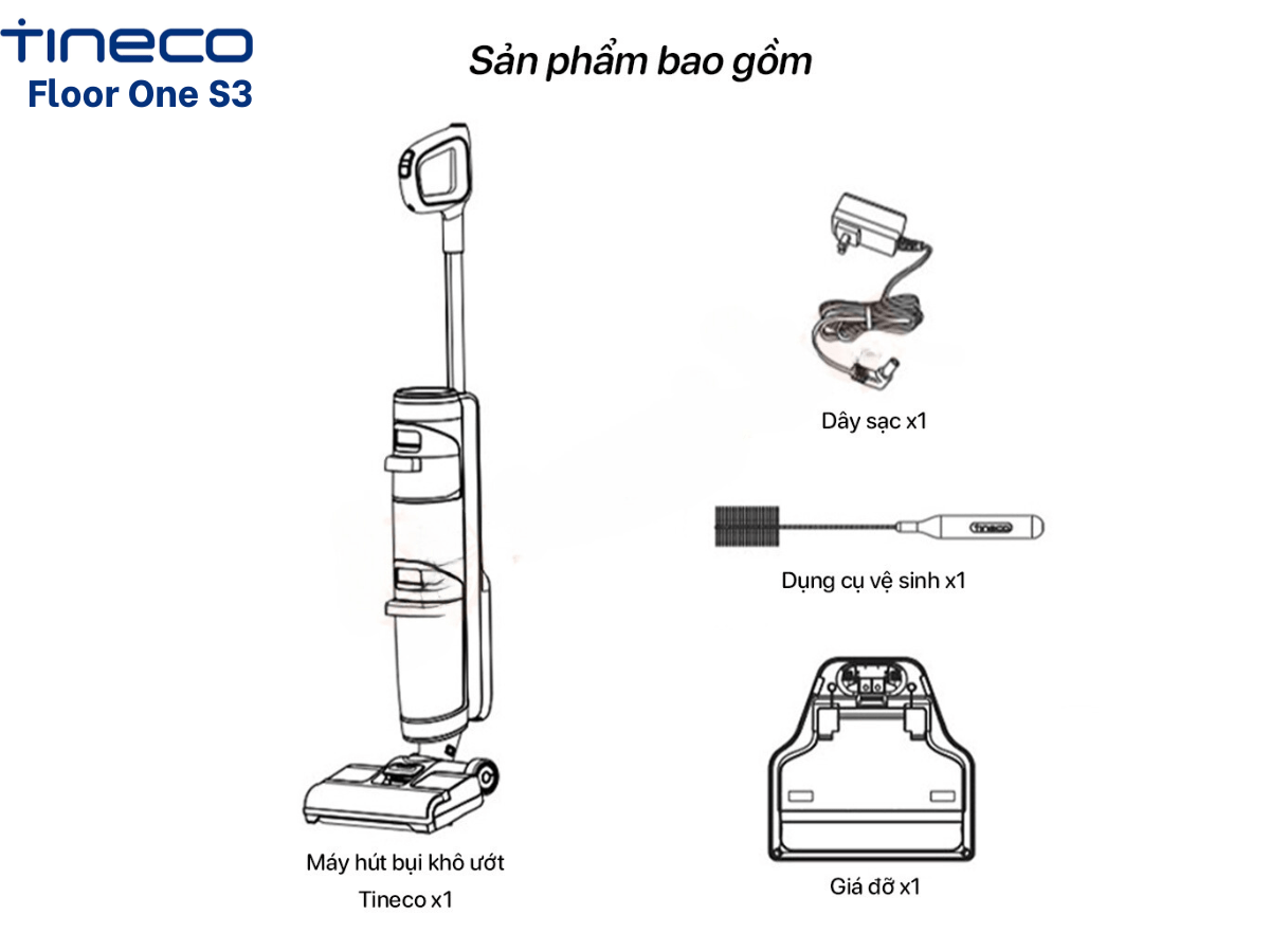 Máy hút bụi lau nhà Tineco Floor One S3