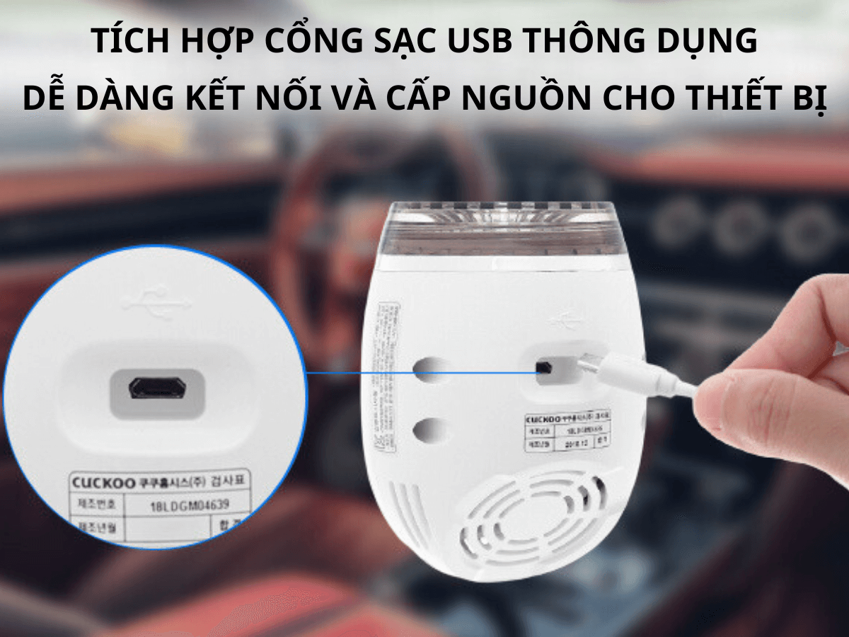 Máy lọc không khí Cuckoo CAC-03V10W/WHMYCI