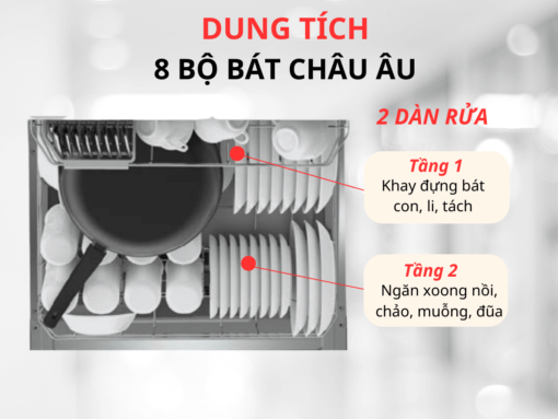 Máy rửa bát Hafele HDW-T5531B (538.21.350)