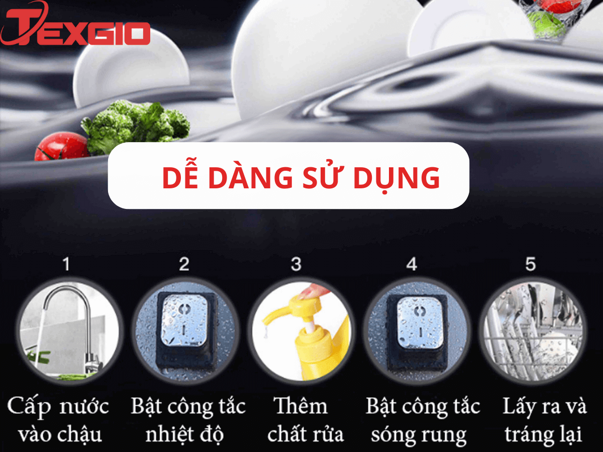 Máy rửa chén công nghiệp Texgio TGU-2000XD
