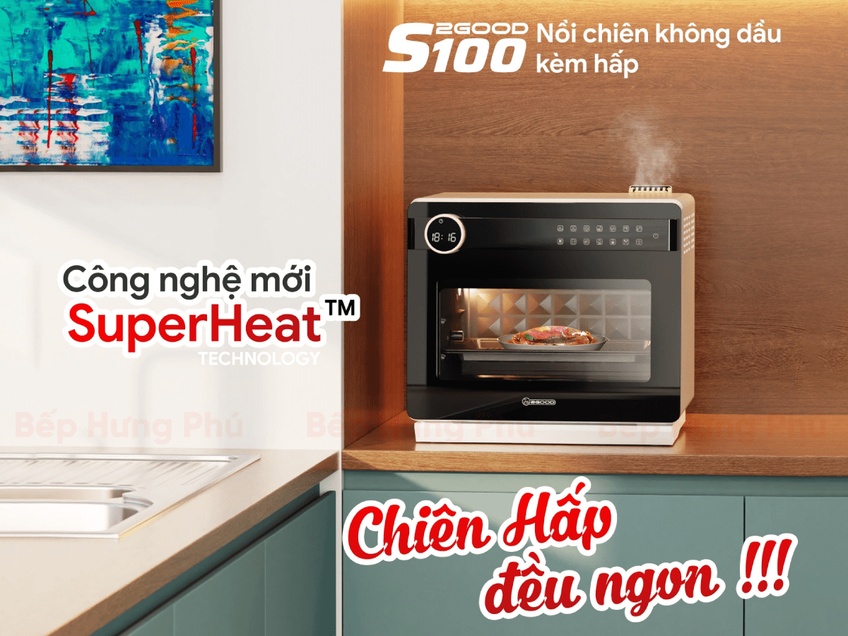 Nồi chiên hơi nước 2Good S100