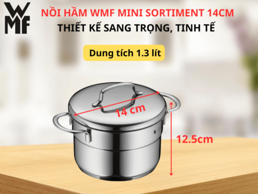 nồi hầm wmf mini sortiment 14cm (2) Nồi hầm WMF Mini Sortiment 14cm