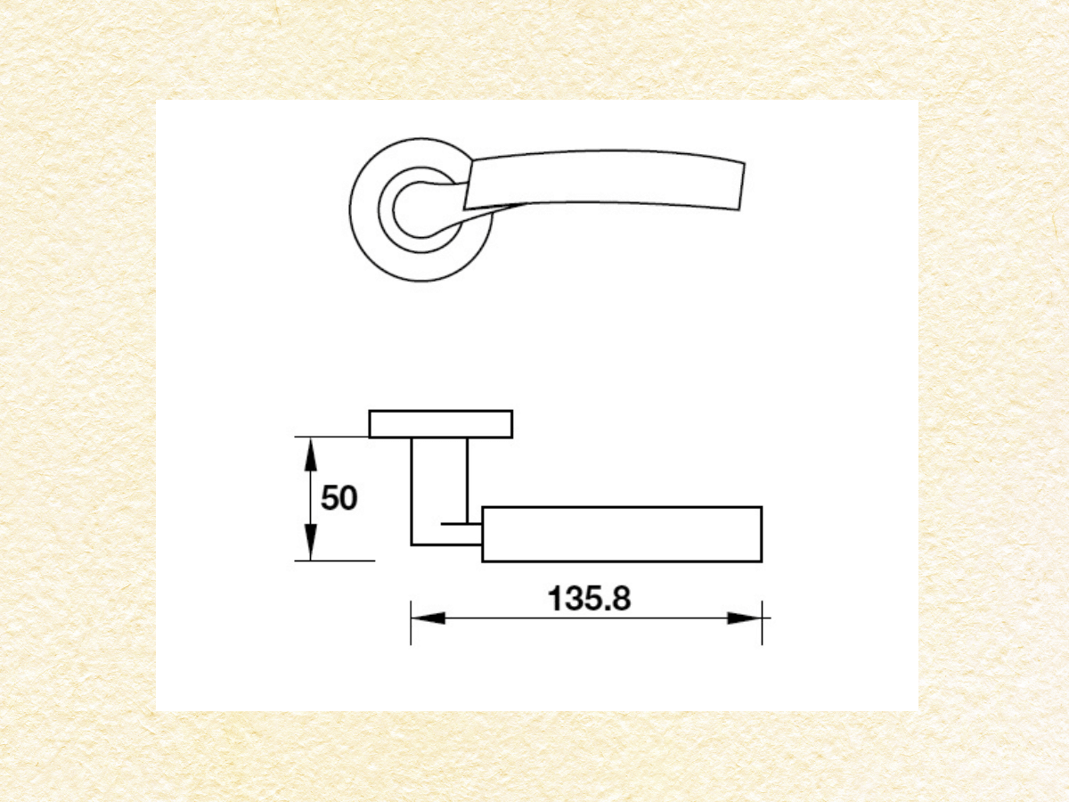 Tay nắm gạt Hafele 903.99.032