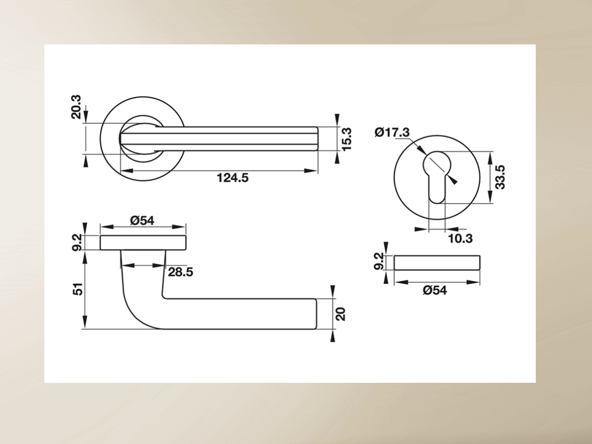 tay nắm gạt hafele 903.99.977