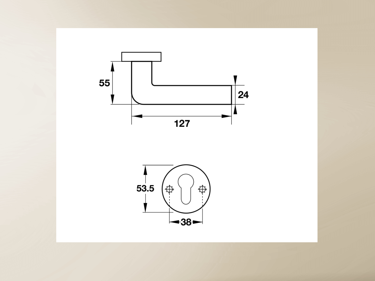 Tay nắm gạt Hafele 903.99.99