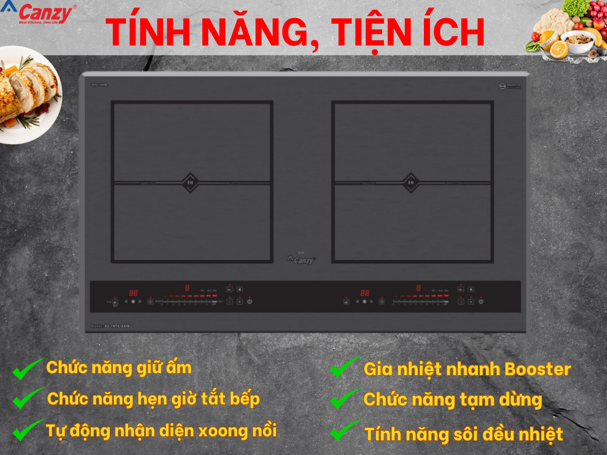 Bếp từ Canzy CZ 797G-62ID