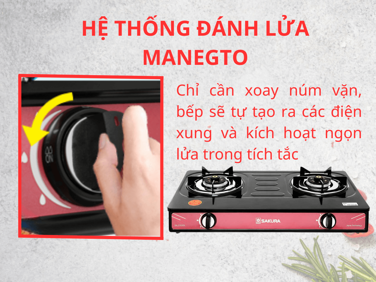 Bếp gas Sakura SA-2181EB