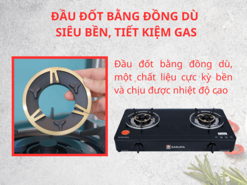 Bếp gas Sakura SA-2375GB