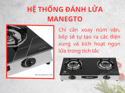 Bếp gas Sakura SA-512AG