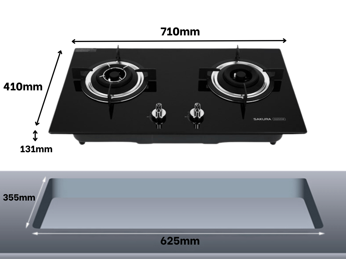 Bếp gas Sakura SG-2520GB