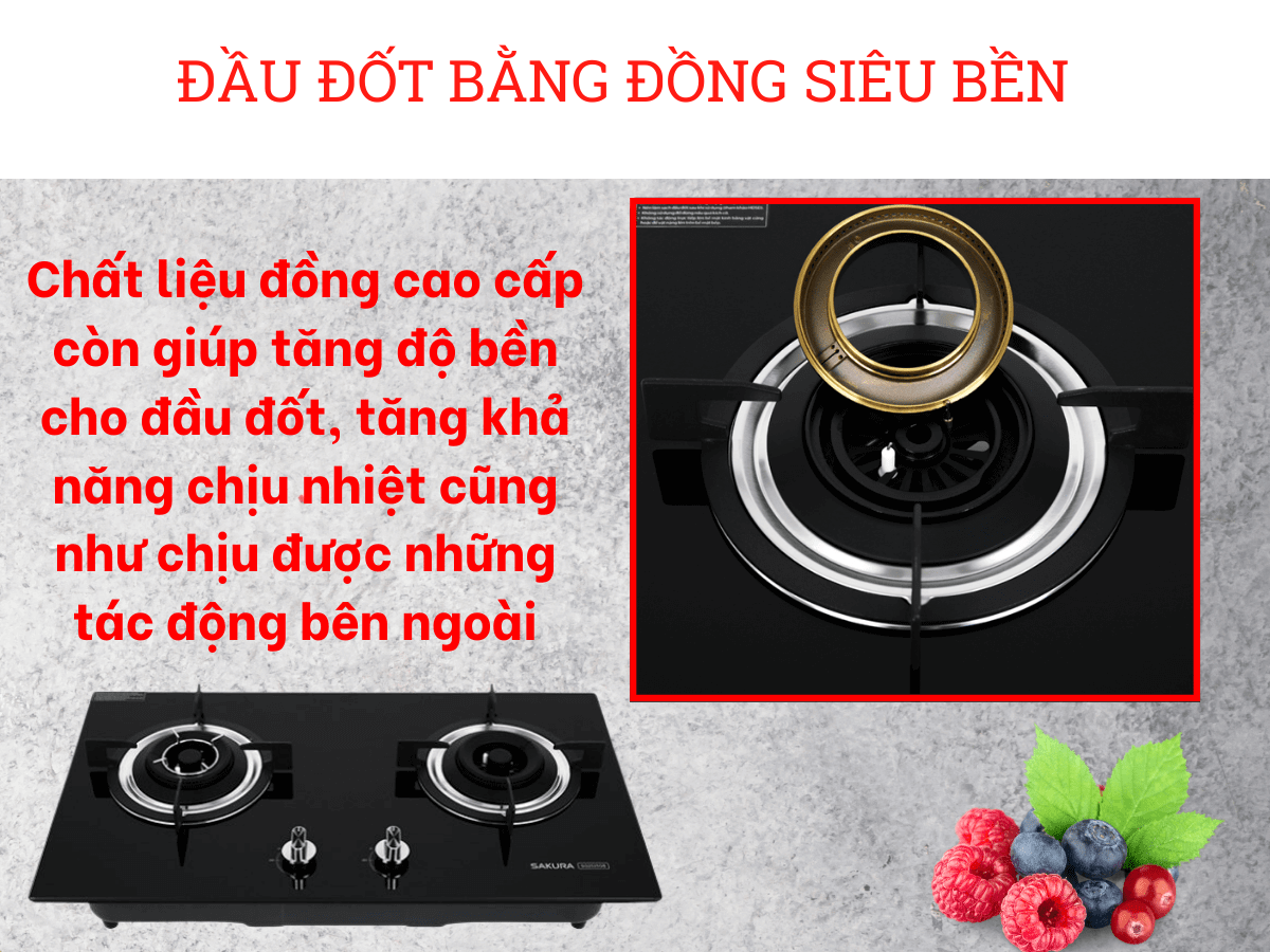 Đầu đốt bằng đồng siêu bền