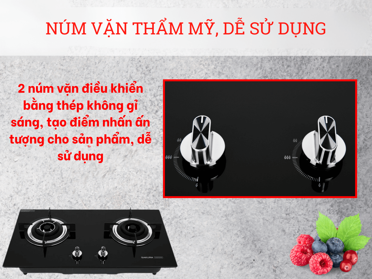Núm vặn thẩm mỹ, dễ sử dụng