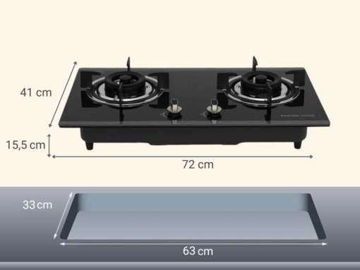 Bếp gas Sakura SG-2530GB