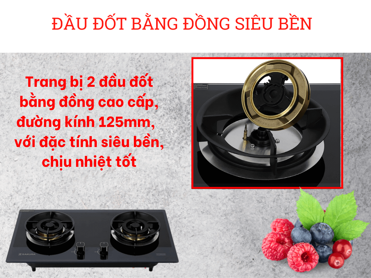 Đầu đốt bằng đồng siêu bền