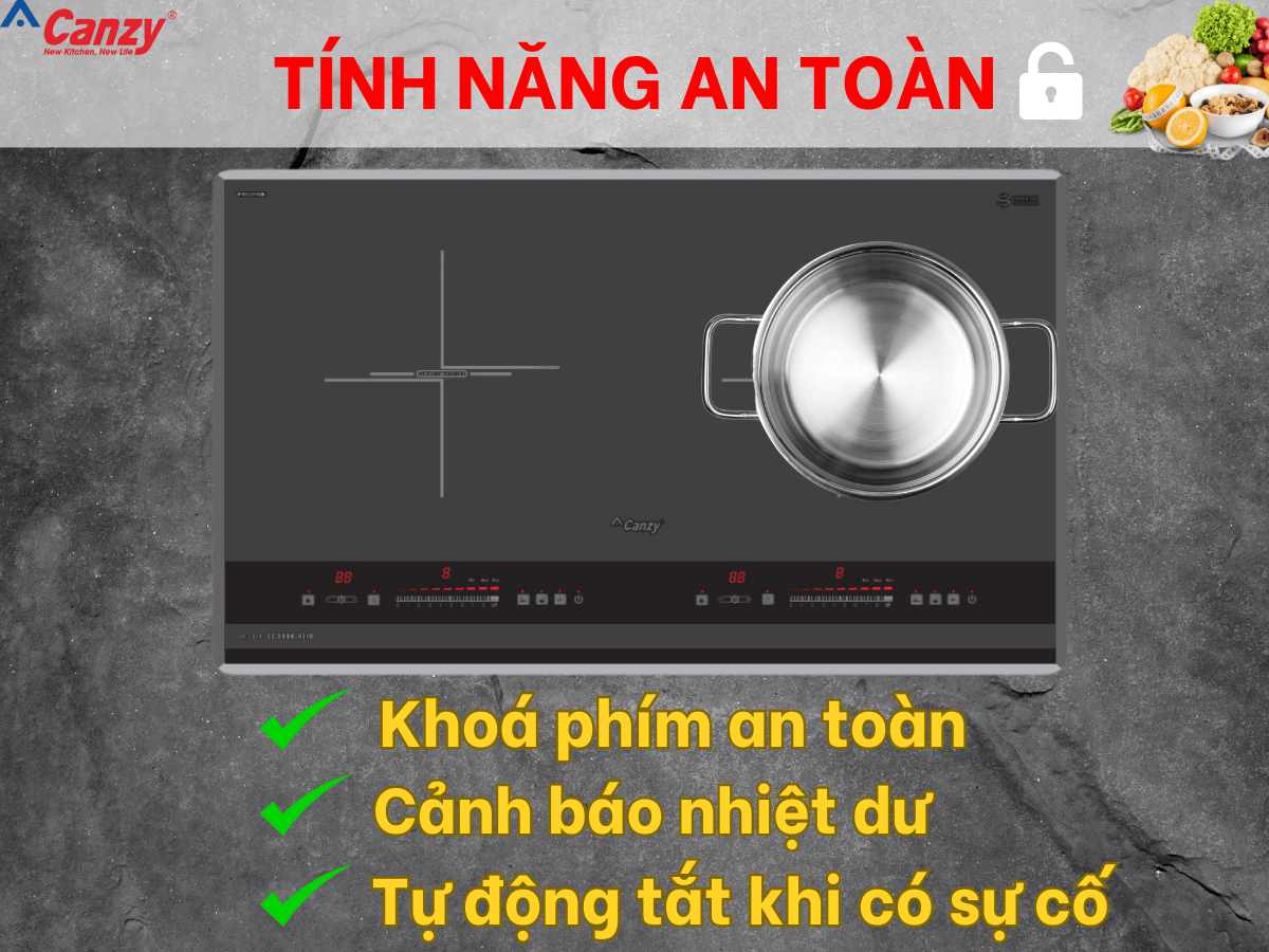 Bếp từ Canzy CZ 898B-62ID