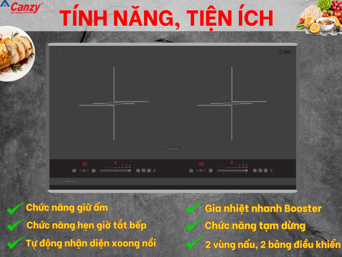 Bếp từ Canzy CZ 898B-62ID