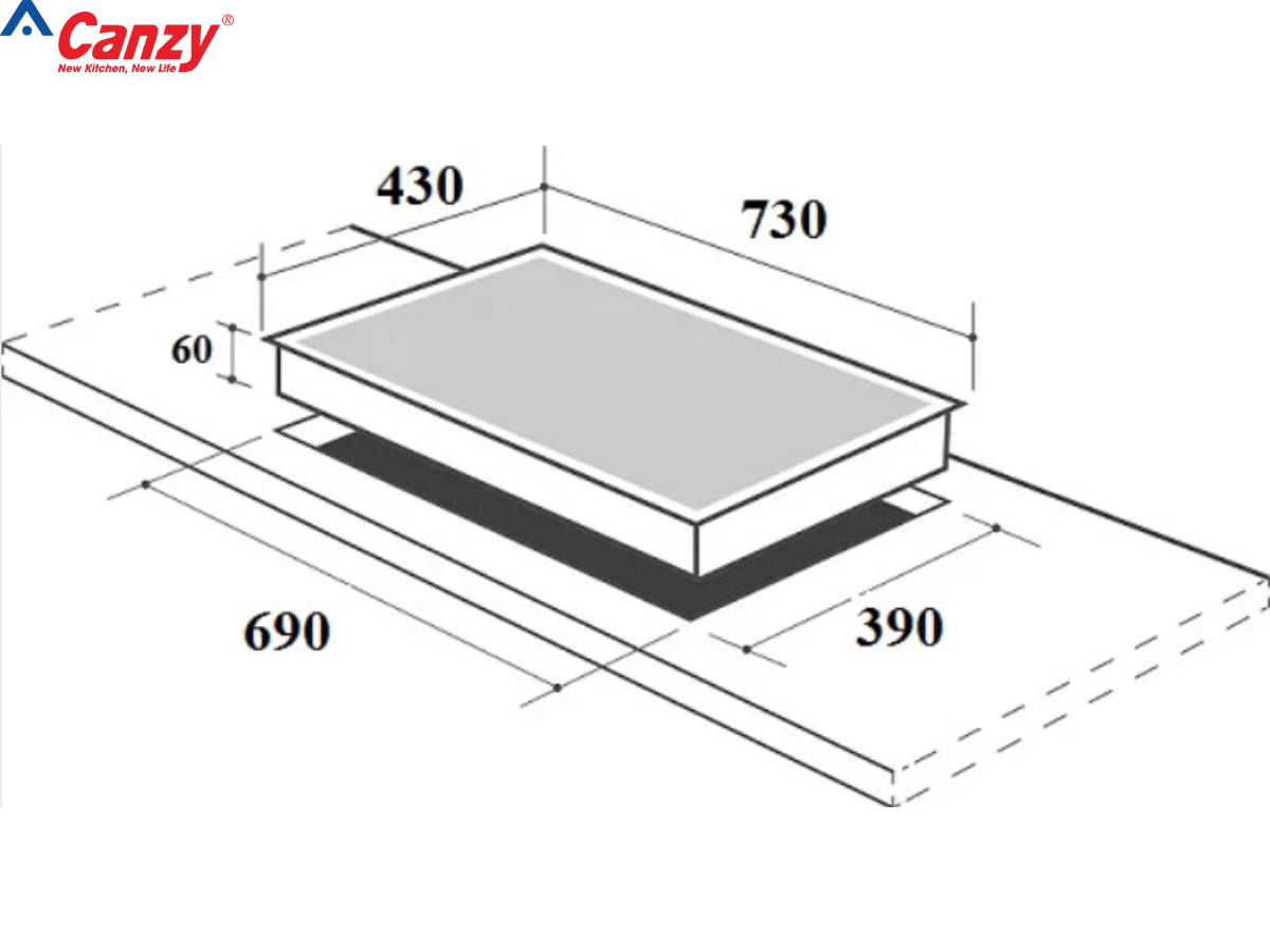 Bếp từ Canzy CZ MIX82T