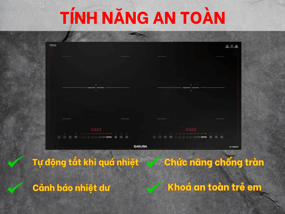 Tính năng an toàn bảo vệ cho cả gia đình
