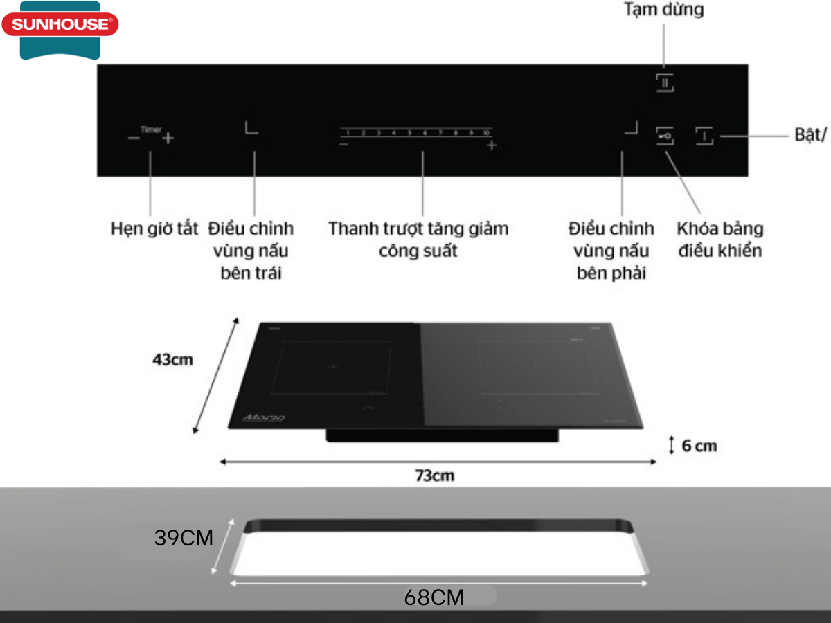 Bếp từ Sunhouse Mama MMB9988