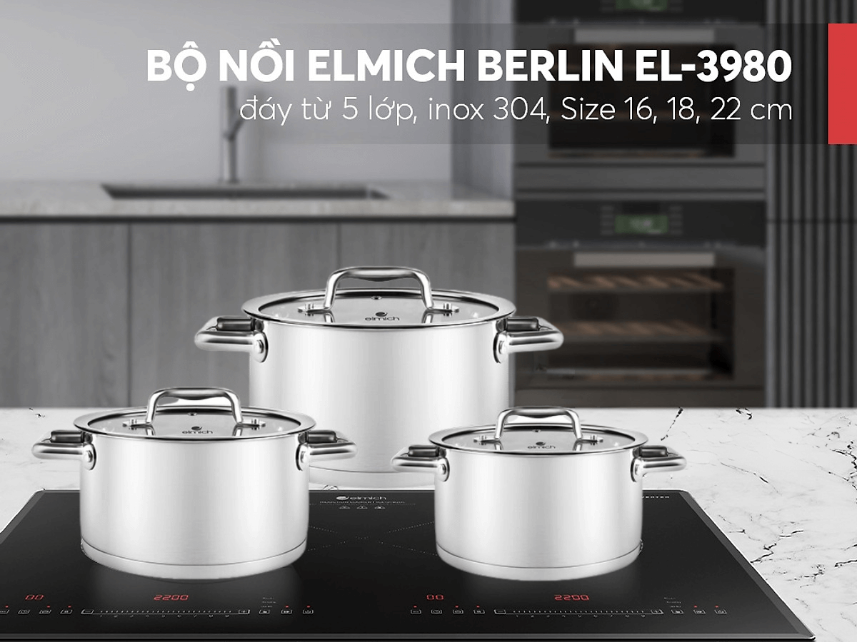 Bộ nồi Elmich Berlin EL 3980