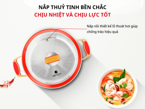 Bộ nồi Elmich Red Velvet EL-3988