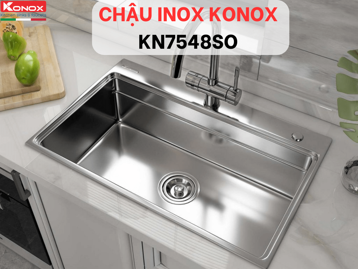 Chậu inox Konox KN7548SO