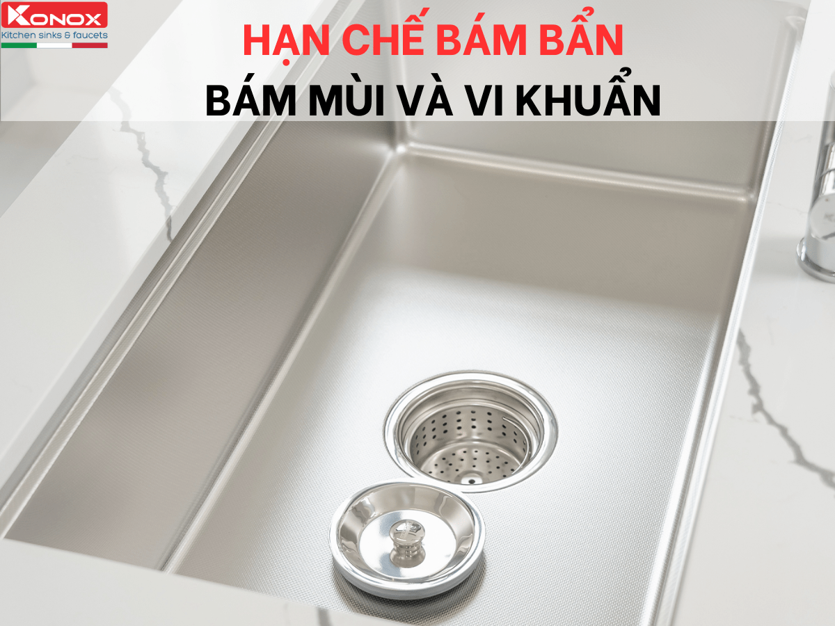 Chậu inox Konox KN8146SU Dekor Basic