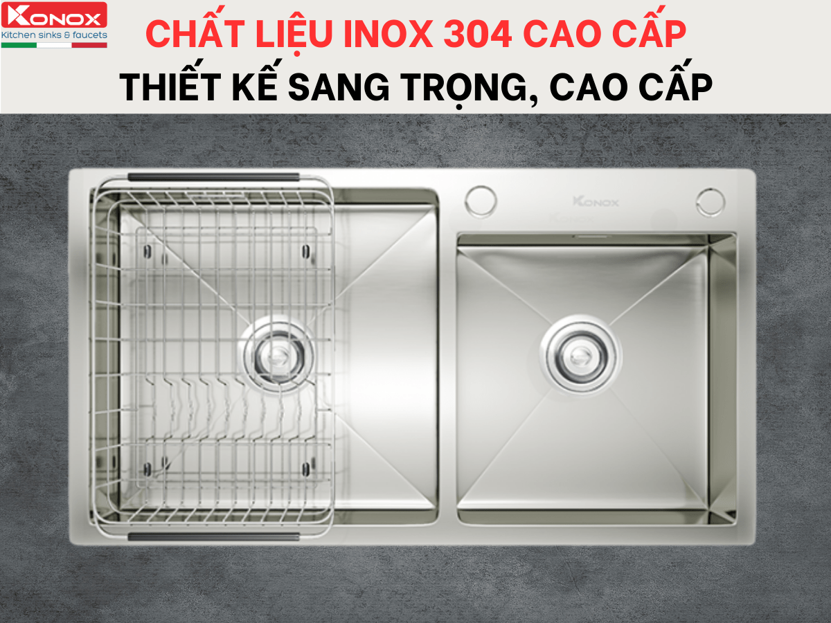 Chậu inox Konox KN8245DO