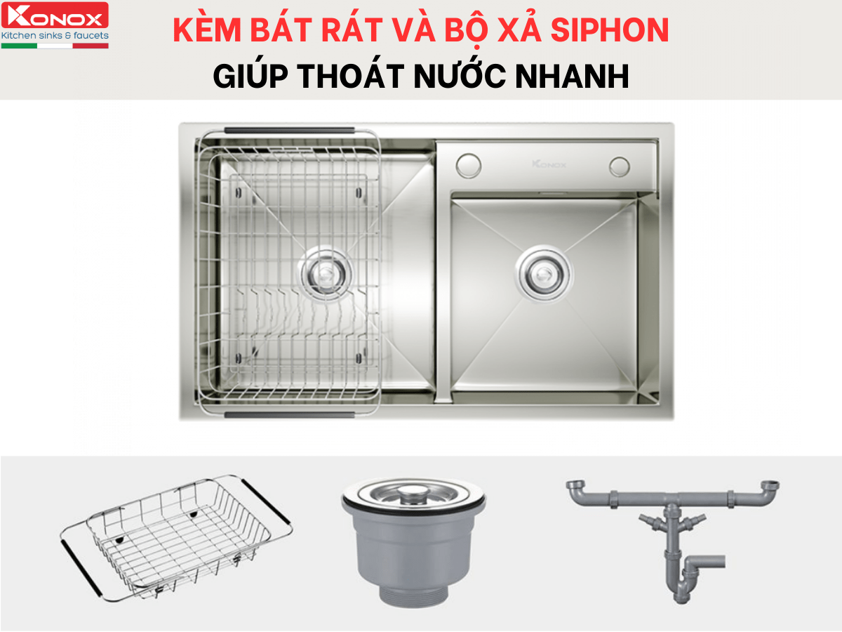 Chậu inox Konox KN8248DO