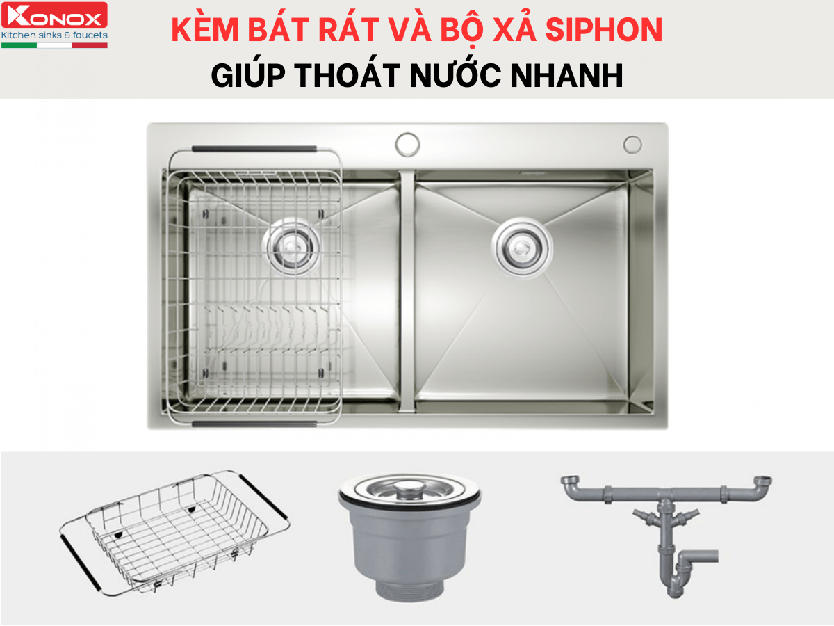 Chậu inox Konox KN8248DOB