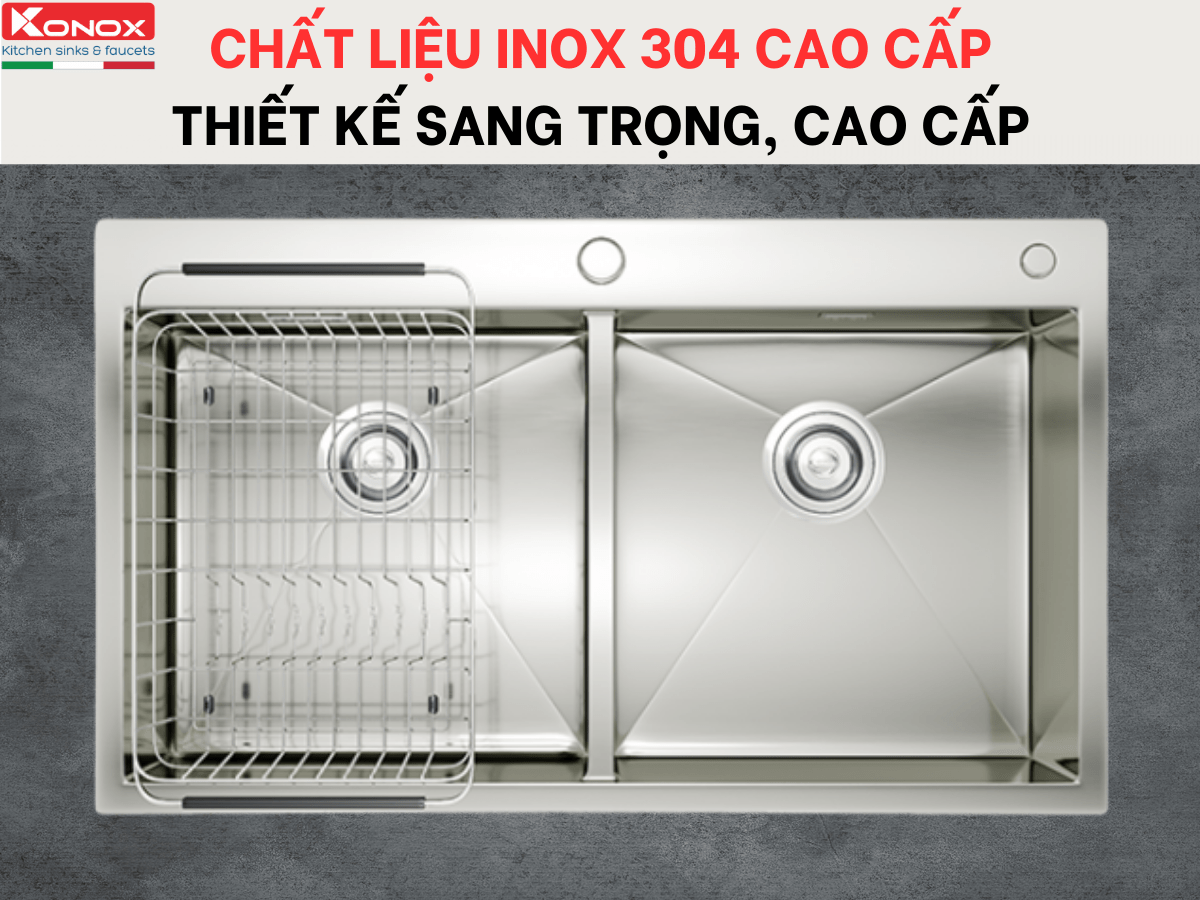 Chậu inox Konox KN8248DOB