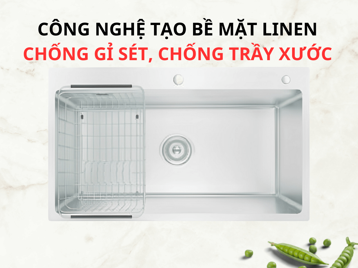 Chậu inox Konox KN8248SO Dekor