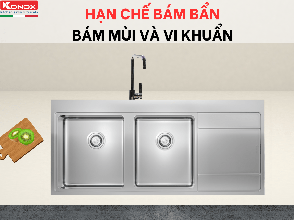 Chậu inox Konox Unico 11652