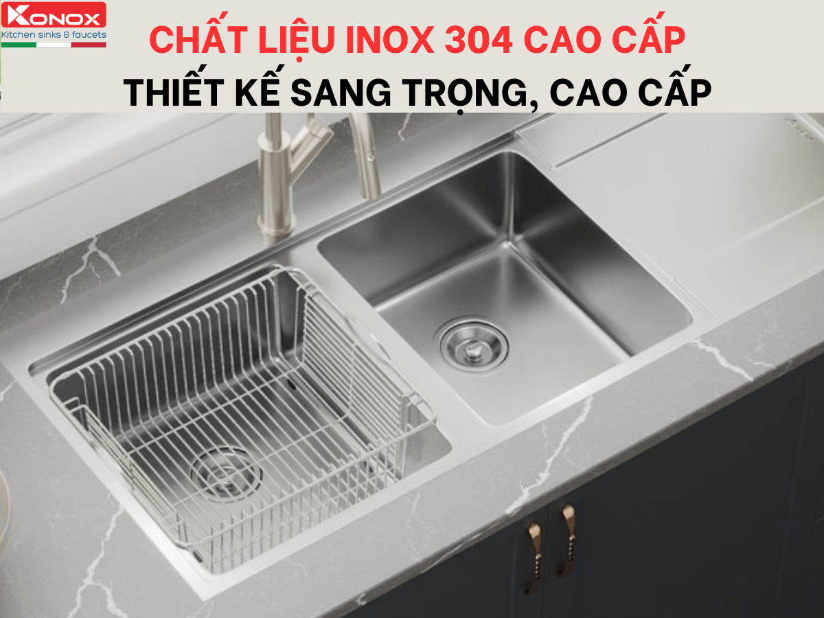Chậu inox Konox Unico 11652